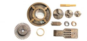 An assortment of Torlon Parts